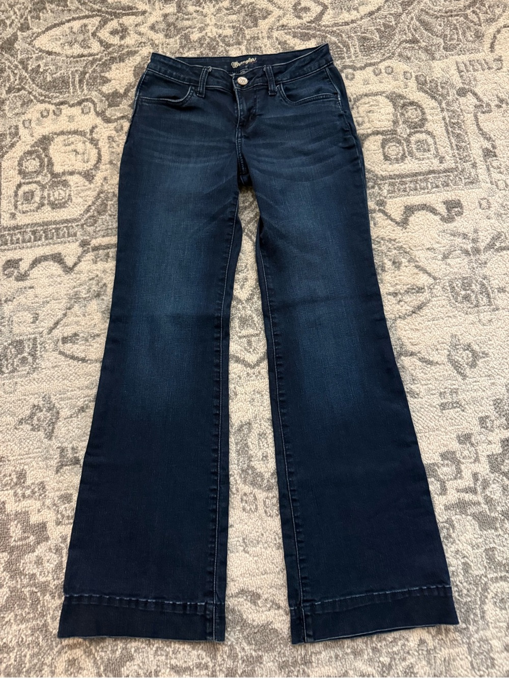 Wrangler Retro Women's Dark Wash Flare Jeans